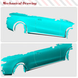 Carbon Fiber Car Side Skirts Extension Lip For Mercedes-Benz E Class C238 A238  E200 Sport 2017 2018 Car Molding Trim