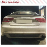 Real Carbon Fiber Rear Car Trunk Spoiler Wing For 2008-2017 Audi S5 B8/B8.5 Coupe Car Racing Boot Wing Lip