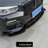For BMW X3 X4 M40 G01 G02 M-performance Front bumper Lip Body Kit Exterior Trim Canard Lip Splitter Custom 2017-2021 M-sport