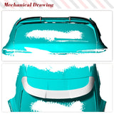 Dry Carbon Rear Roof Spoiler Top Window Wing Fit for Audi RS6 Avant Wagon C8 2020-2022 Car Rear Racing Roof Spoiler Wing Lip