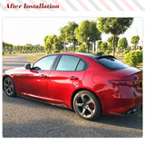 Carbon Fiber Side Skirts Fits for Alfa Romeo Giulia Base Sport Sedan 2015-2020 Under Door Rocker Panels Valance Extension Lip
