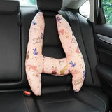 2-Pack Adorable Ultra-Soft Car Seat Pillows with Secure Belt - Ensures Peaceful Restful Naps on the Go - Enhanced Safety amagi