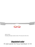 Carbon Pattern Spoiler Wing For Ford Focus MK3 Hatchback ST Line Rear Extension Cover Tuning Middle Lip 2016  Focus Accessories