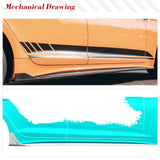 Side Skirts Extension Lips Aprons for Audi S5 B9.5 Sedan 2020-2023 Car Bodykit Bumper Dry Carbon Fiber Side Skirt Extension