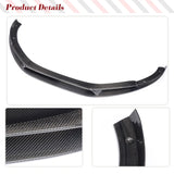 Carbon Fiber Car Front Bumper Lip Spoiler Splitters for Audi R8 V8 V10 Coupe Convertible 2-Door Gen1 2008 - 2015