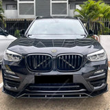 Front Bumper Splitter Lip Spoiler Diffuser For Bmw X3 G01 X4 G02 20i 20d 30i 30d Non-M Sport 2018-2021 Pre-Lci Bodykits Tuning
