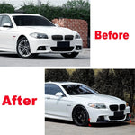 Car Front Bumper Splitter Lip for BMW 5 Series F10 F11 M Sport 2011-2017 Body Kit Spoiler Splitter ABS Canard Lip cover