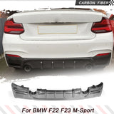 Carbon Fiber/FRP Car Rear Bumper Diffuser Lip Spoiler for BMW 2 Series F22 F23 2-Door M Sport 2014-2017 Rear Diffuser Body Kit