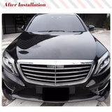Carbon Fiber Front Bumper Lip for Mercedes Benz S Class W222 S400 S550 S600 Sport Sedan 2014-2017 Front Chin Splitter Protector