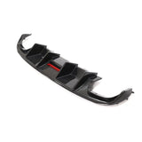 Carbon Fiber Car Rear Bumper Diffuser Lip Spoiler for Audi S4 B8 2008-2012 Car Rear Diffuser Spoiler Protector With Brake Light