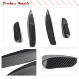 Carbon Fibre / FRP Black Racing Front Bumper Wing Splitters Lip for Mercedes Benz C-Class W205 C205 C63 AMG 2015 - 2017
