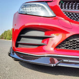 Brabus Style Front Bumper Lip for Mercedes benz W205 S205 C-Class C200 C300 C400 2018-2021 Spoiler Splitter Kit Guards Protector