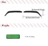 Car Front Bumper Canards Fins Fog Light Covers for Alfa Romeo Giulia Sport 2016 - 2021 Car Front Splitters Carbon Fiber