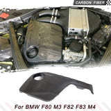 Engine Cover in Bonnet for BMW F80 M3 F82 F83 M4 2014 - 2018 Carbon Fiber Auto Hood Bonnet Protector