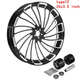 Motorcycle 18" 21" 23" 26" inch Front Wheel Rim Dual Disc with Hub For Harley Touring Road King Electra Street Glide 2008-2022