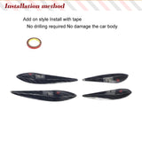 Dry Carbon Fiber Car Front Bumper Canards Splitters Trims for BMW G80 M3 G82 G83 M4 2021 2022 Car Front Bumper Canard