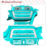 Dry Carbon Fiber Car Inner Central Control Trim Decoration For BMW F80 F82 F83 M3 M4 2014-2019 Inner Sticker Trim Cover