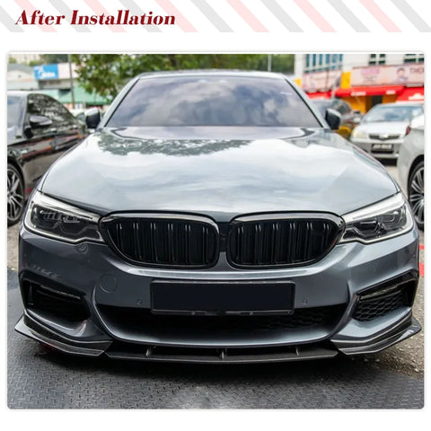 Carbon Fiber Front Bumper Lip for BMW 5 Series G30 G31 M Sport 2017-2019 520i 530i 540i M550i Front Lip Chin Splitter Protector