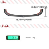 Car Front Bumper Lip Spoiler For Mercedes Benz W213 E300 E400 E350 Sport 2016-2020 Front Bumper Lip Chin Carbon Fiber Body Kits