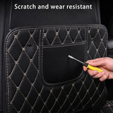 New PU Leather Car Anti-Kick Mats Auto Seat Back Protector Cover For Children Car Back Seat Anti-Dirty Pad Car  Accessories