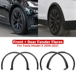 For Tesla Model X 2016 - 2021 Front Rear Left Right Wheel Eyebrow Molding Fender Flare 1035288-00-M 1078207-00-F 1075630-00-A