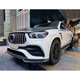 Car Front Bumper Lip Body Kit for Benz GLE Class C167 Coupe GLE350 450 GLE53 AMG 2020- 2022 Spoiler Carbon FRP Fiber Car Trim