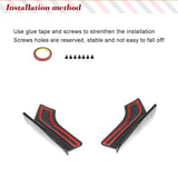 Carbon Fiber Car Rear Bumper Splitters Apron Flaps Fit for BMW F15 X5 M-Tech M-Sport 2014-2018 Rear Bumper Splitters Winglets