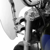 Motorcycle 19" Windscreen Windshield 49mm Clamps For Harley Street Bob FXBB 18-20 Low Rider FXDL 14-17 Softail Standard FXST