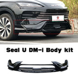 For BYD Seal U Dm-i Song Plus Body kit front chin diffuser spoiler bright black modification accessory