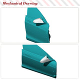 Dry Carbon Fiber Mirror Covers Caps for Tesla Model S Sedan 4 Door 2021-2023 2pcs/pair Car Rearview Mirror Caps Add on Style