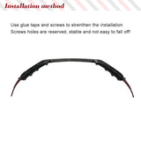 Car Front Bumper Lip For Jaguar F-TYPE Base 2017-2019 Carbon Fiber Front Bumper Lip Spoiler Splitter Racing Body Kits