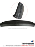 Carbon pattern CLS Style Rear Spoiler For BMW 3 -Series E46 Sedan 4Doors ABS Plastic Trunk Tuning Spoiler Lip M3 E46 Accessories