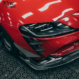 For Toyota GR Supra A90 A91 MK5 Carbon Fiber Car Front Bumper Wind knife Splitter Spoiler Canard Air Knife Surround Trim Body Kit