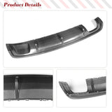 For Audi A3 Standard Sedan 4 Door 8V 14 - 16 Car Rear Bumper Lip Diffuser Single Exhaust Two Outlet Carbon Fiber / FRP Non Sline