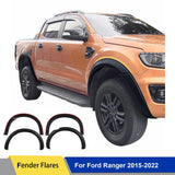 Wheel Arch Mudguards OEM Fender Flares For Ford Ranger 2015-2018,2019-2022 T7 T8 Double Cabin 4x4 Auto Part Accessories