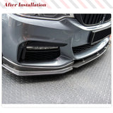 Carbon Fiber Front Bumper Lip for BMW 5 Series G30 G31 M Sport 2017-2019 520i 530i 540i M550i Front Lip Chin Splitter Protector
