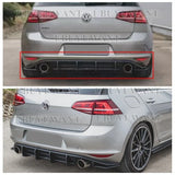 For Volkswagen Golf 7 VII MK7 GTI 2014-2017 Car Rear Lip Diffuser