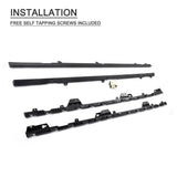 Car Door Protector Chin Kit Guard Side Skirts Aprons For Volkswagen VW GOLF 7 7.5 R R Line Hatchback 2014 - 2018 4PC Black PP