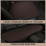 Large Flax Car Seat Cover Protector Linen Front Rear Back Cushion Protection Pad Mat Backrest for Auto Interior Truck Suv Van