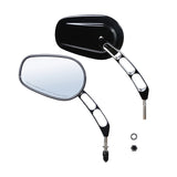 Motorcycle Universal 8MM Rear View Side Mirrors For Harley Road King Touring XL883 Sportster 1200 Fatboy Dyna Chopper Softail