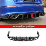 For Honda Civic 11th Gen 2022 Silencer 4 Outlet Car Tip Rear Side Diffuser Bumper Lip Spoiler Exhaust Pipe Splitter JDM Body Kit