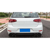 For New Golf Rear Bumper Lip Diffuser for VW Volkswagen Golf 7 7.5 MK7.5 Standard And GTI 2017 2018 2019 PP Black Car Styling