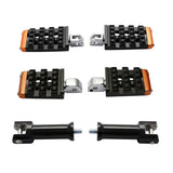 Motorcycle Driver & Passenger Footpegs Bracket Fit For Harley Softail FXST FXBR Low Rider Street Bob Fat Bob 2018-2023