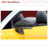 Replacement Style Carbon Fiber Car Racing Rearview Mirror Covers Caps for AUDI 8S MK3 TT/ TTS 2016-2020 4S MK2 R8 2016-2019