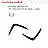 Car Front Canards For Bmw X3 G0 ix3 2021-2023 X4 G02 Lci Front Body Kits Splitter Car Fog Lamp Trim Cover