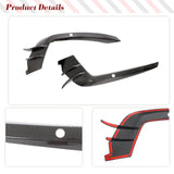 Cabon Car Canards For Audi A6 C7.5 Sline S6 2015 - 2018 Car Front Bumper Air Vent Fender Trim Splitters FRP Black Fins