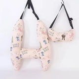 2-Pack Adorable Ultra-Soft Car Seat Pillows with Secure Belt - Ensures Peaceful Restful Naps on the Go - Enhanced Safety amagi