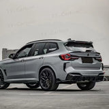 Dry Carbon Fiber Rear Bumper Diffuser Spoiler Side Flaps Splitters Bumper Guard Protector Accessories for BMW X3M F97 FRP 2022+