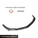Carbon Fiber Car Front Bumper Lip Spoiler for Mercedes-Benz SLS Class SLS63 AMG C197 2010-2013 Front Lip Chin Apron Body Kit