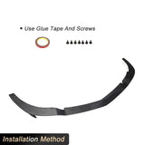 Carbon Fiber Car Front Bumper Lip Spoiler for Mercedes-Benz SLS Class SLS63 AMG C197 2010-2013 Front Lip Chin Apron Body Kit